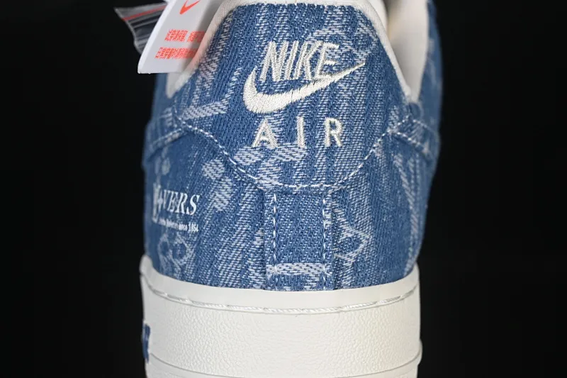 All categories Nk Air Force 1 Air Force series Nk Air Force 1 Low Air Force low-top Nike Air Force 1'07 Low LV joint white denim blue Air Force 1 low-top casual sneakers YF9511-815